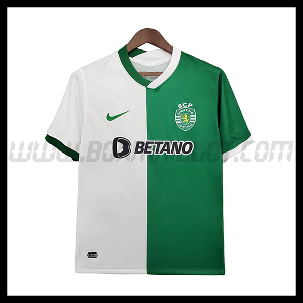Training T-Shirts Sporting CP Vert/Blanc 2021 2022