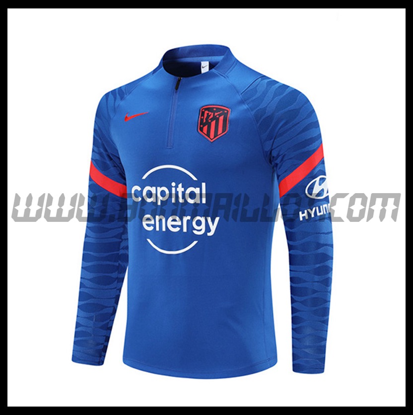 Sweatshirt Training Atlético Madrid Bleu 2021 2022