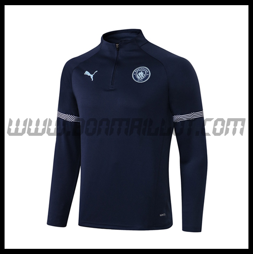 Sweatshirt Training Manchester City Bleu 2021 2022