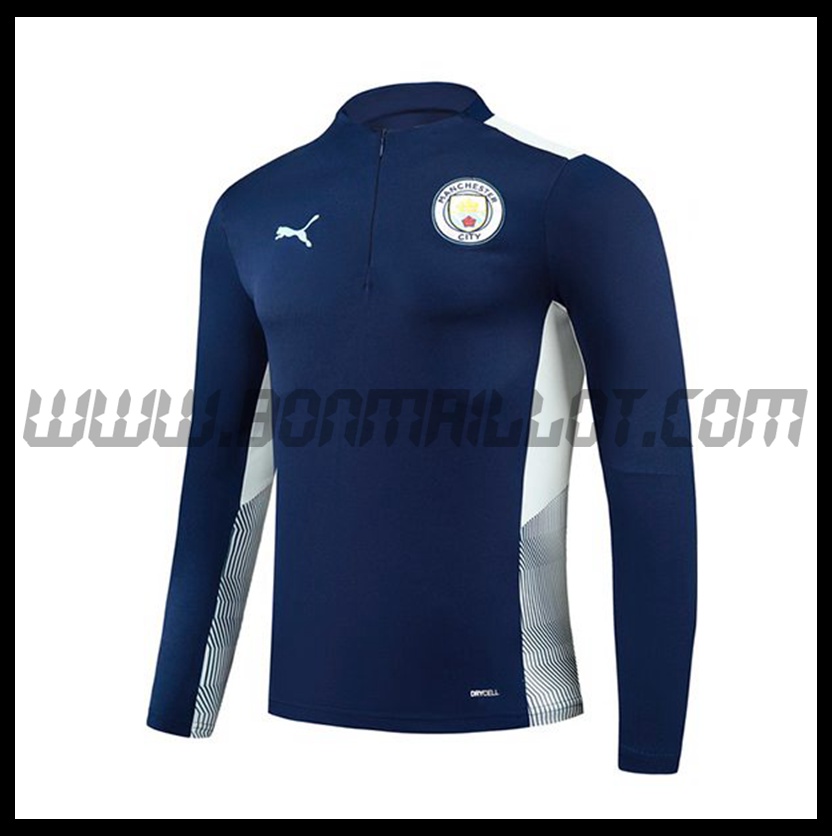 Sweatshirt Training Manchester City Noir/Blanc 2021 2022