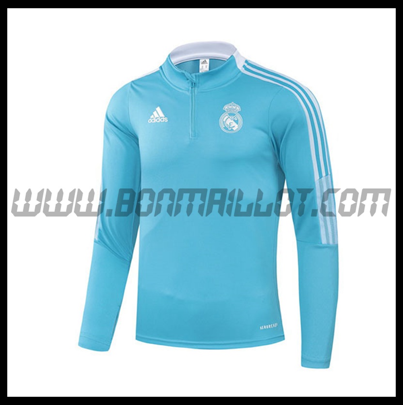 Sweatshirt Training Real Madrid Bleu 2021 2022