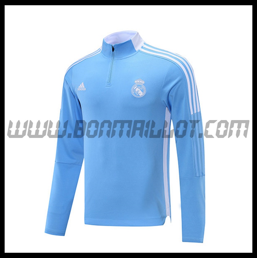 Sweatshirt Training Real Madrid Bleu 2021 2022 -1