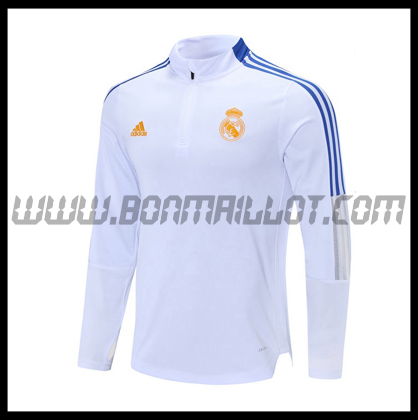 Sweatshirt Training Real Madrid Blanc 2021 2022