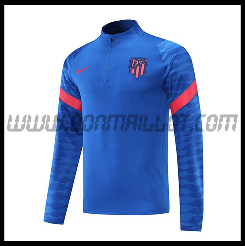 Sweatshirt Training Atletico Madrid Bleu 2021 2022 -1