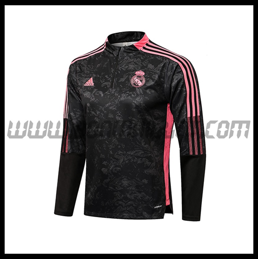 Sweatshirt Training Real Madrid Noir/Rouge 2021 2022