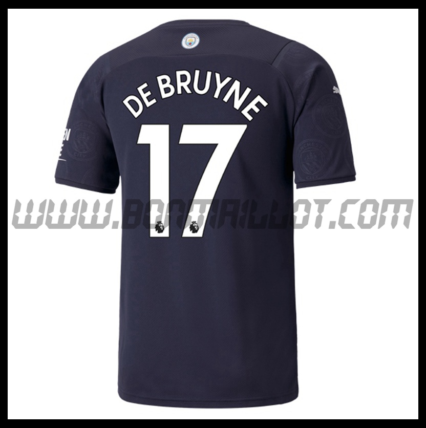 Maillot Foot Manchester City DEBRUYNE 17 Third 2021 2022
