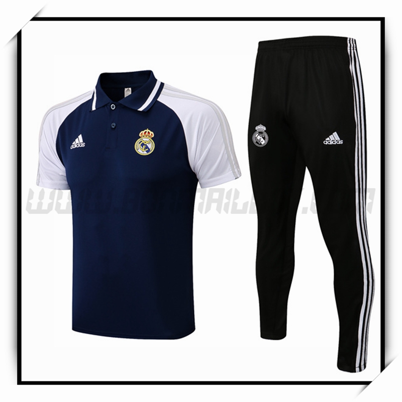 Ensemble Polo Real Madrid + Pantalon Bleu Marine 2022 2023