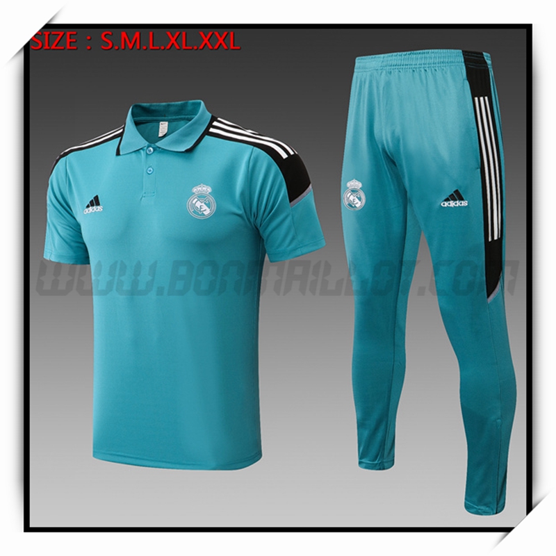 Ensemble Polo Real Madrid + Pantalon Bleu 2022 2023