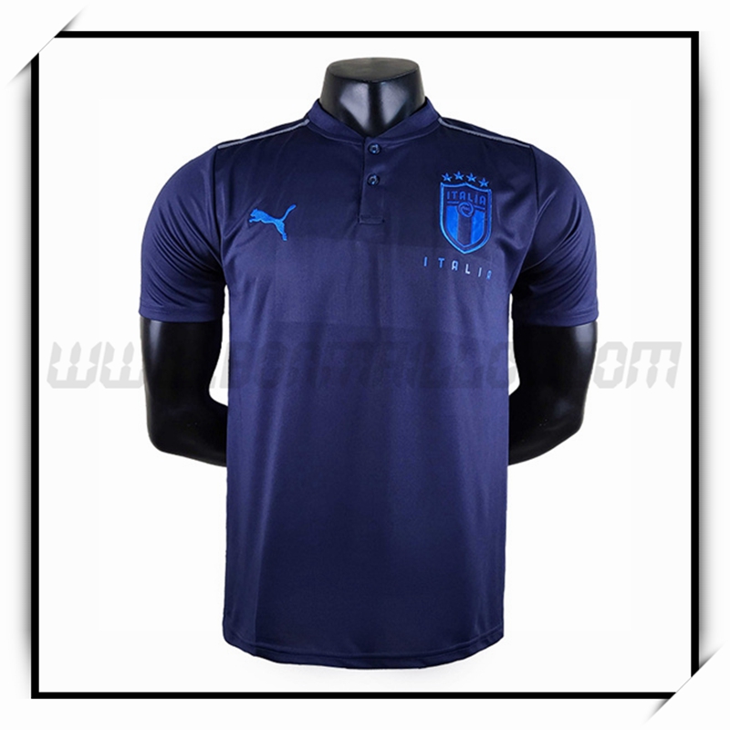 Polo Foot Italie Bleu Marine 2022 2023