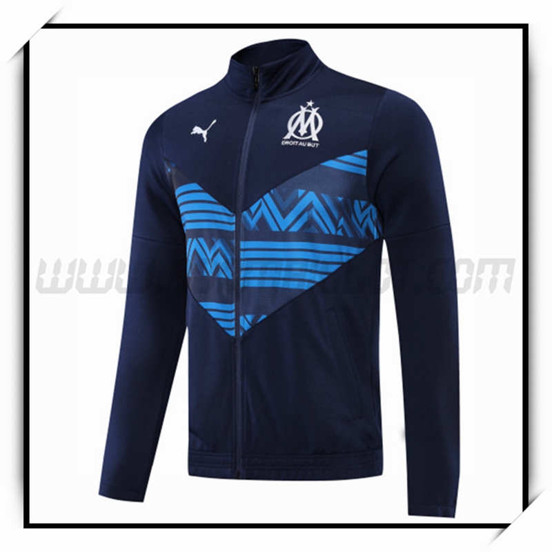 Veste Foot Marseille OM Bleu Marine 2022 2023