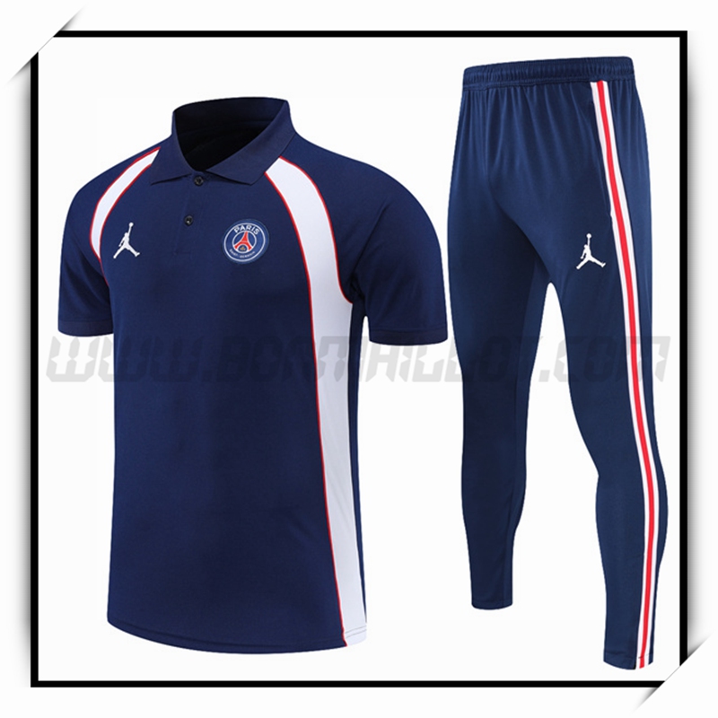 Ensemble Polo Jordan PSG + Pantalon Bleu Marine 2022 2023