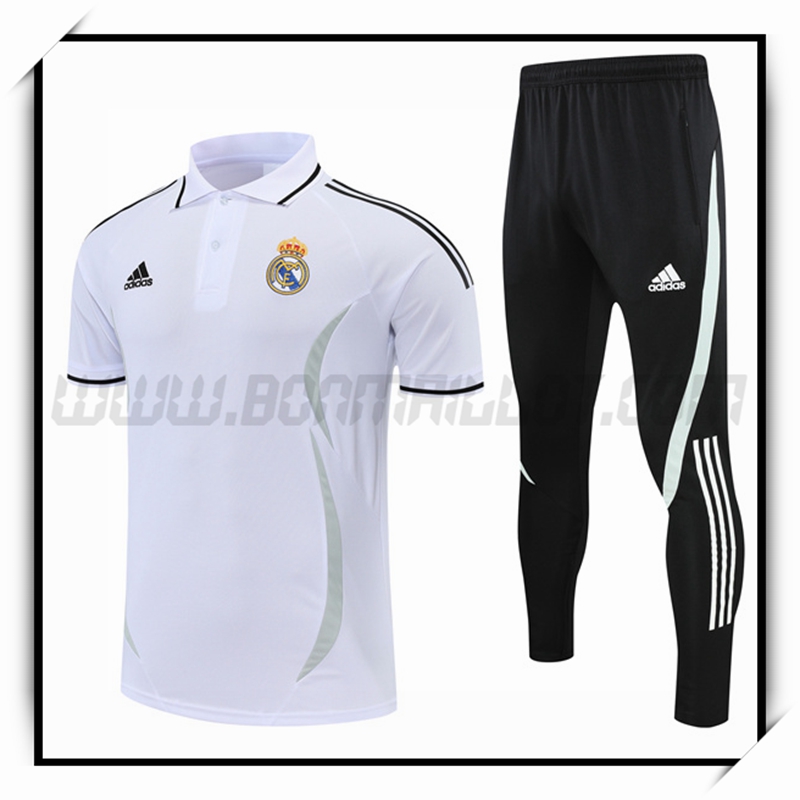 Ensemble Polo Real Madrid + Pantalon Blanc 2022 2023