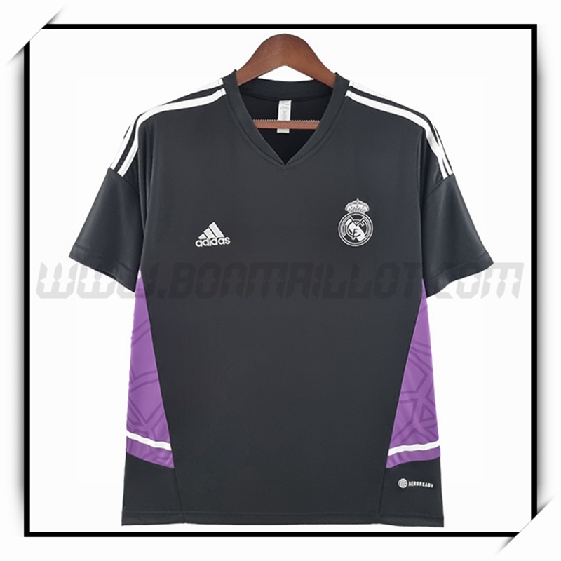 Training T-Shirts Real Madrid Noir/Pourpre 2022 2023