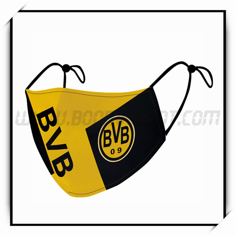 Nouveau Masques Foot Dortmund Jaune/Noir Reutilisable