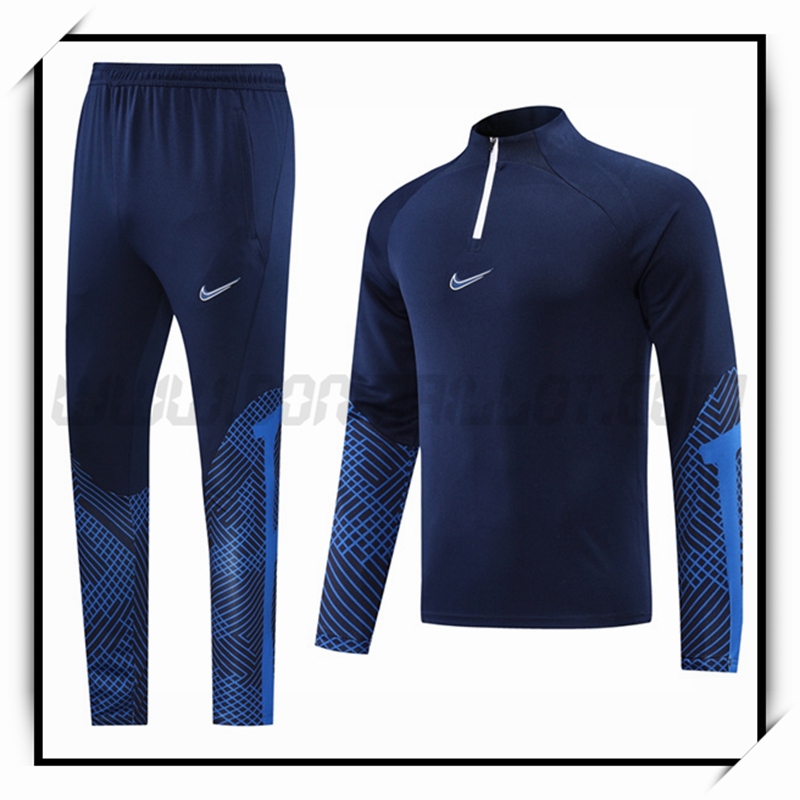 Ensemble Survetement Foot Nike Bleu Marin 2022 2023