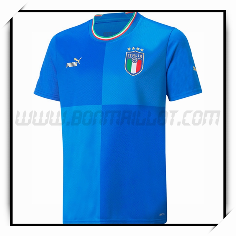 Nouveau Maillot Foot Italie Domicile Bleu Coupe de monde 2022