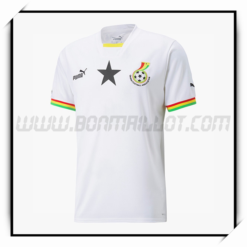 Nouveau Maillot Foot Ghana Domicile Blanc Coupe de monde 2022