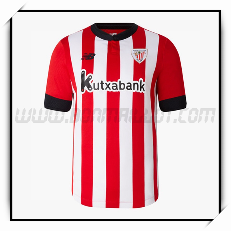Nouveau Maillot Foot Athletic Bilbao Domicile Rouge/Blanc 2022 2023