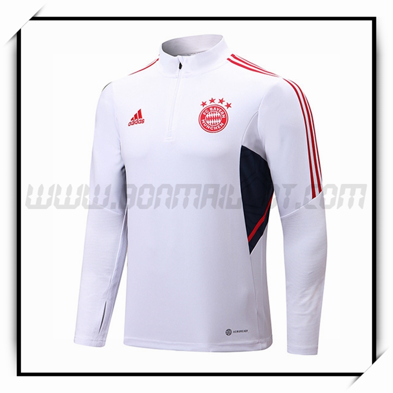 Sweatshirt Training Bayern Munich Blanc 2022 2023