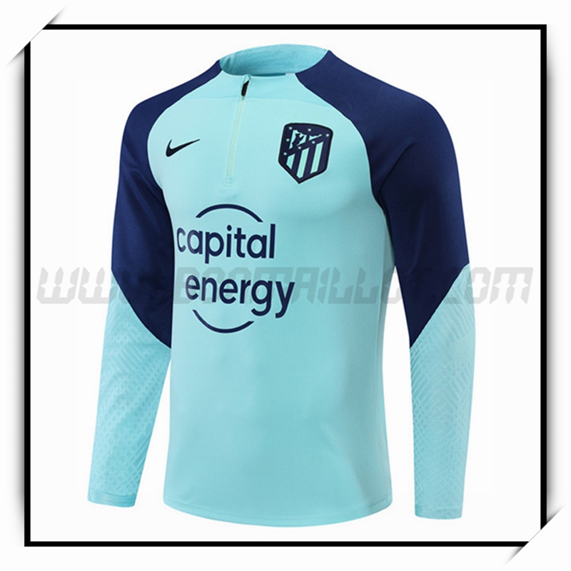 Sweatshirt Training Atletico Madrid Bleu Clair 2022 2023