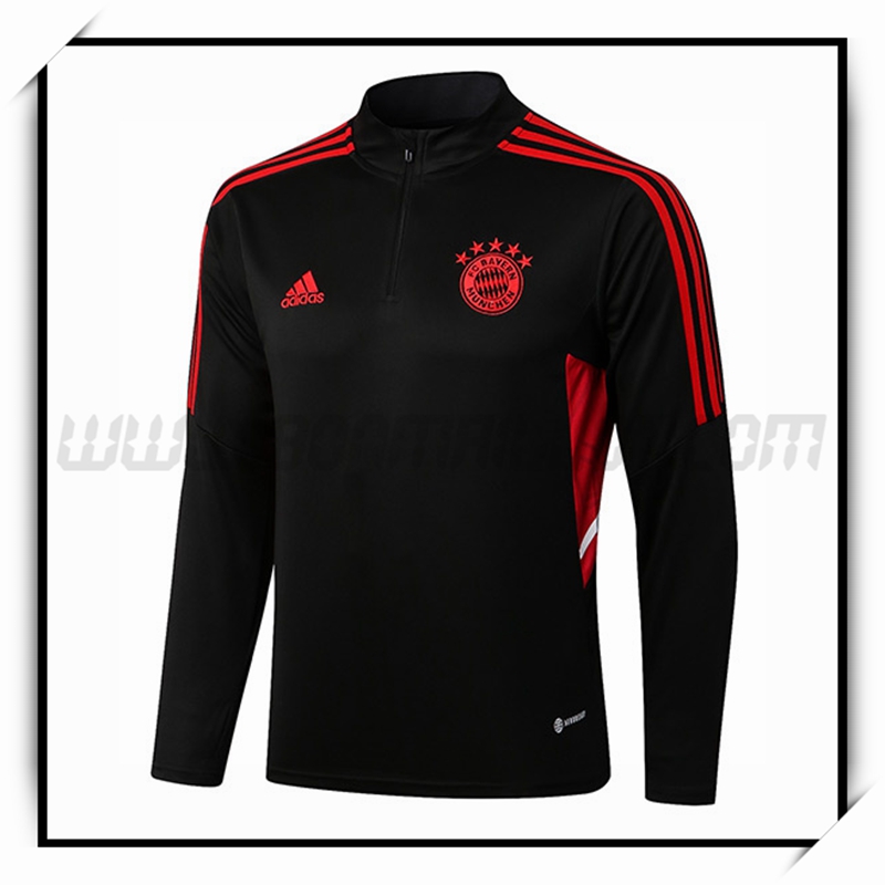 Sweatshirt Training Bayern Munich Noir/Rouge 2022 2023
