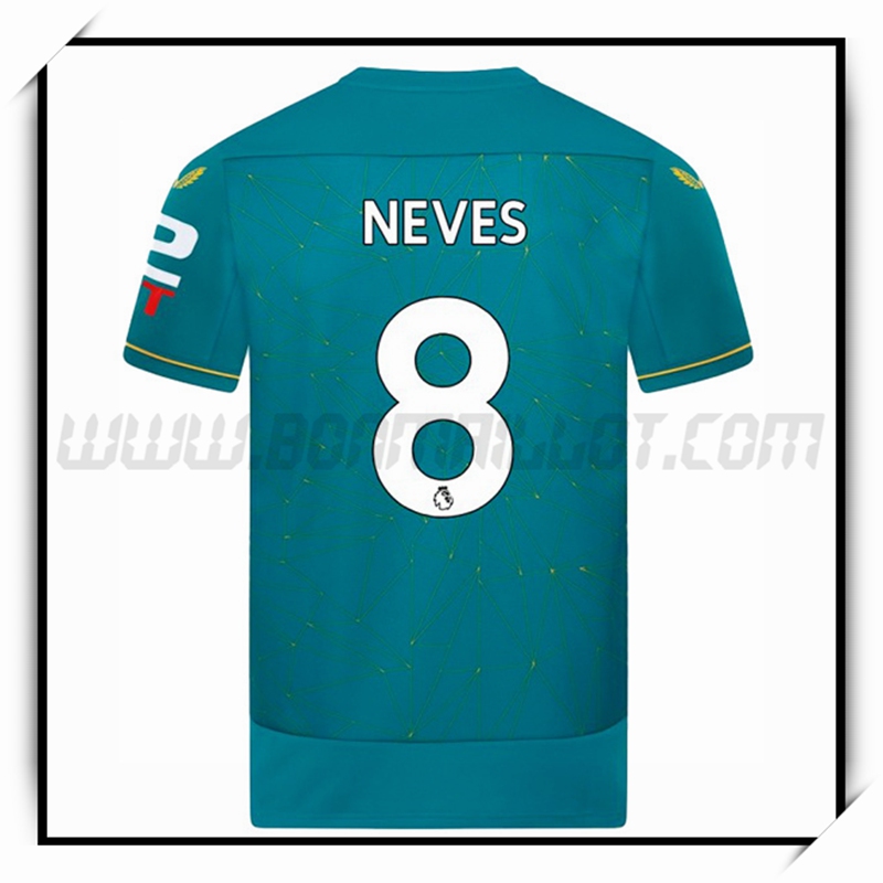 Maillot Foot Wolves NEVES #8 Exterieur 2022 2023
