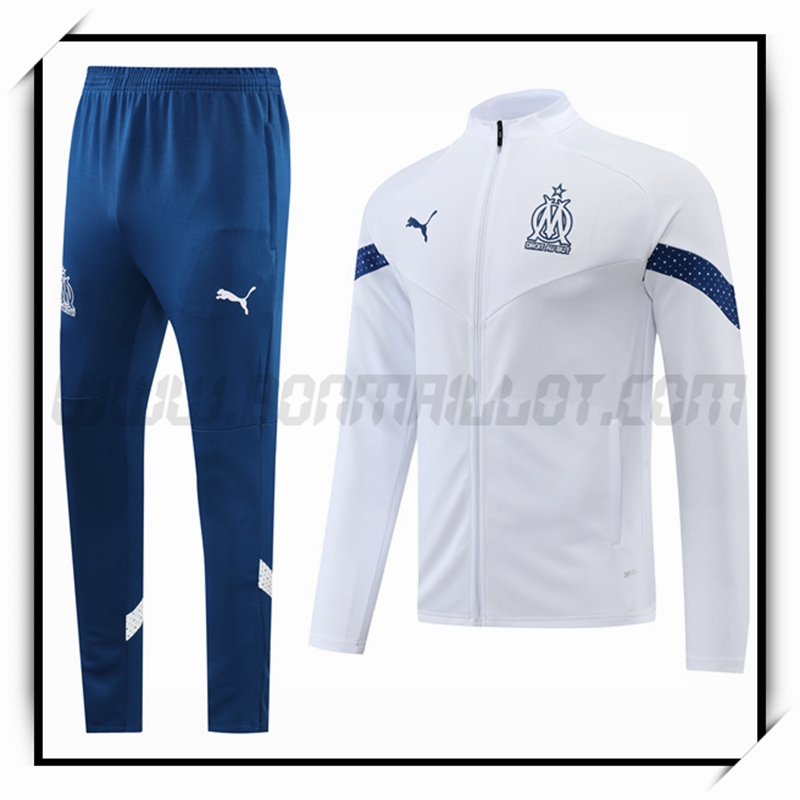 Boutique Vendu Surv tement Training Veste Marseille Blanc 22 23
