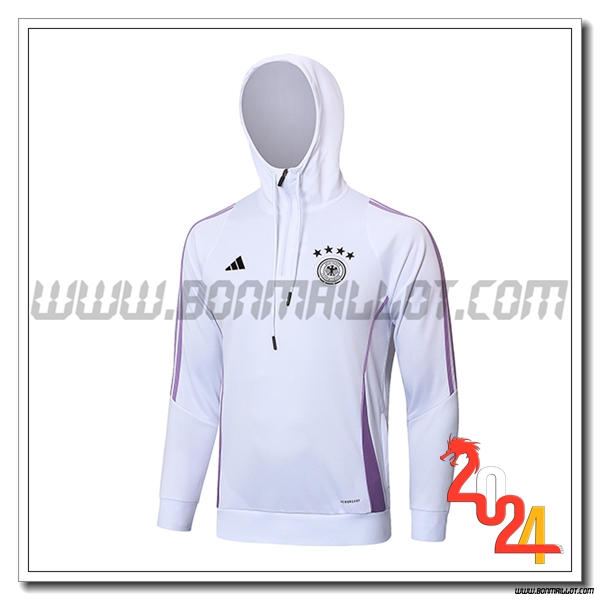 Veste A Capuche Allemagne Blanc/Pourpre 2024 2025