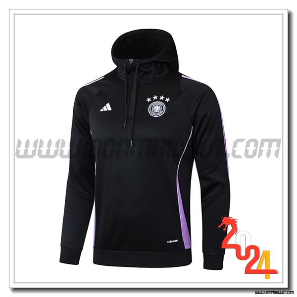 Veste A Capuche Allemagne Noir/Pourpre 2024 2025