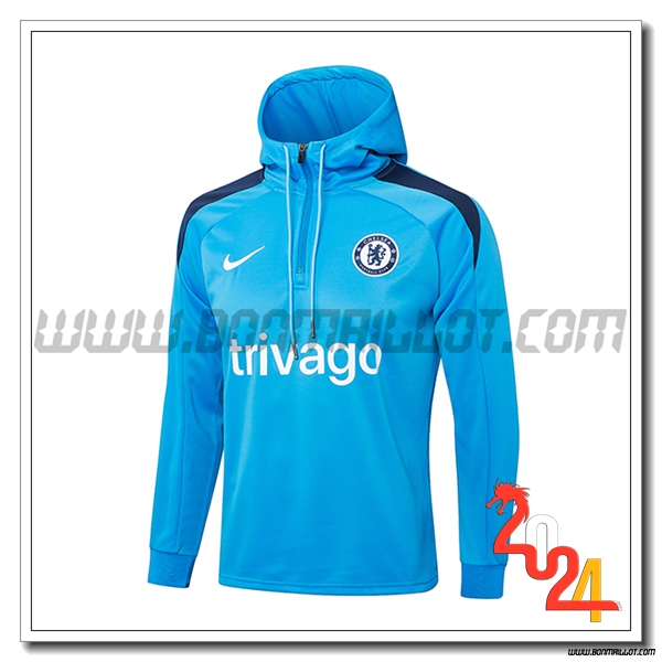 Veste A Capuche FC Chelsea Bleu 2024 2025