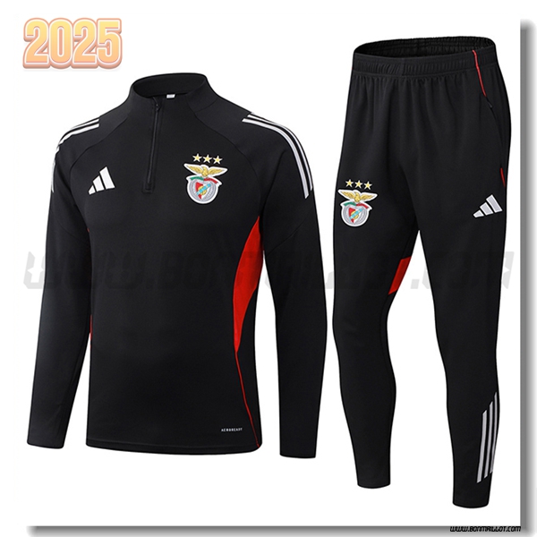 Ensemble Survetement de Benfica Noir/Rouge/Blanc 2025 2026